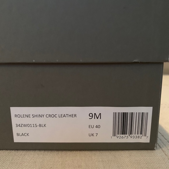 New Allsaints Rolene Western Boots 9 Black Ankle - Picture 5 of 8